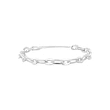 Bracelet Sasha en acier argenté – vue d'ensemble