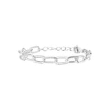 Bracelet Xia en acier argenté – vue d'ensemble