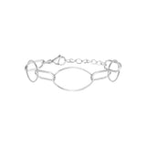Bracelet Yael en acier argenté – vue d'ensemble