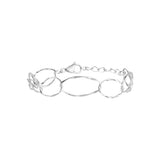 Bracelet Zia en acier argenté – vue d'ensemble