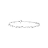 Bracelet Zoé en acier argenté – vue d'ensemble