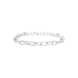 Bracelet Ananya en acier argenté – vue d'ensemble