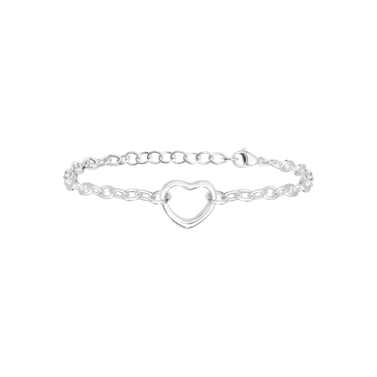 Bracelet Chiara en acier argenté – vue d'ensemble