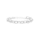 Bracelet Sumiko en acier argenté – vue d'ensemble