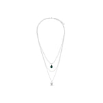 Collier Inaya en acier argenté – vue d'ensemble