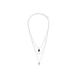 Collier Inaya en acier argenté – vue d'ensemble