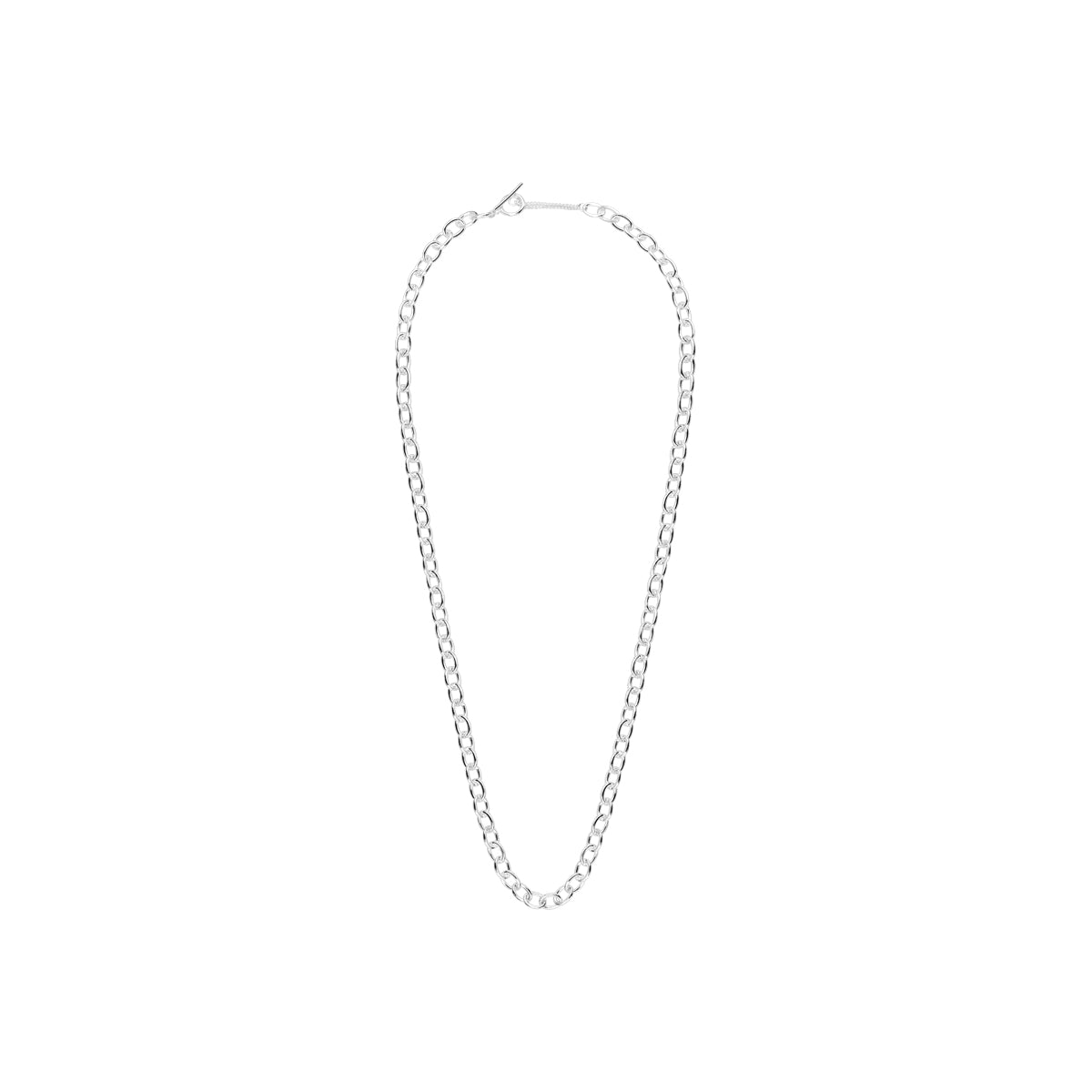 Collier Khadija en acier argenté – vue d'ensemble