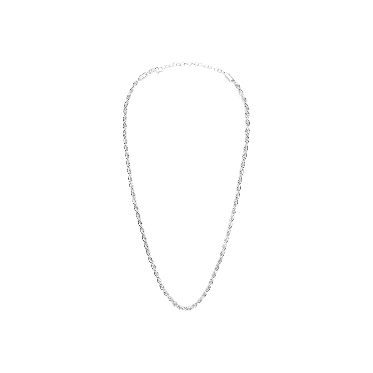 Collier Leïla en acier argenté – vue d'ensemble
