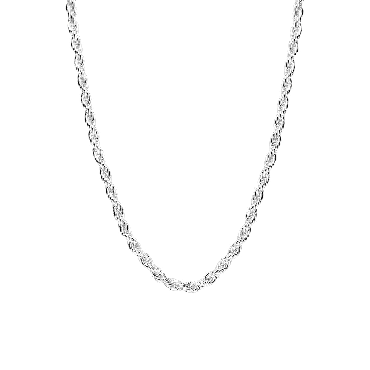 Collier Leïla en acier argenté – vue rapprochée