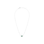 Collier Una en acier argenté, aventurine – vue d'ensemble