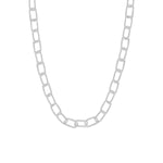 Collier Veda en acier argenté – vue rapprochée