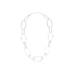Collier Yael en acier argenté – vue d'ensemble