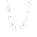 Collier Zia en acier argenté – vue rapprochée