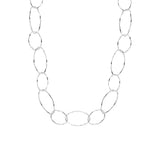 Collier Zia en acier argenté – vue rapprochée