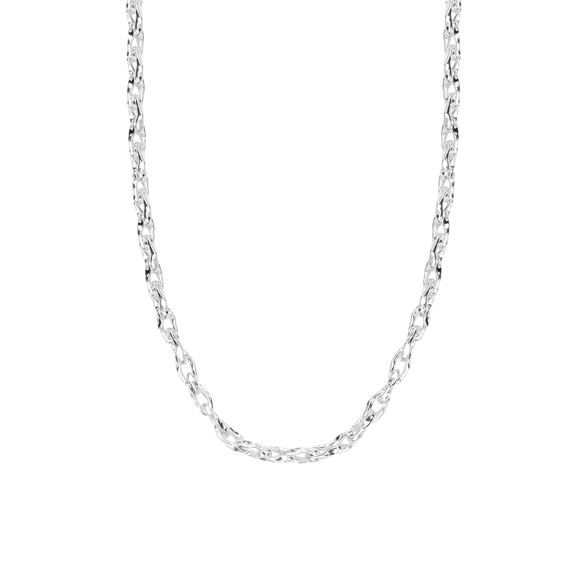 Collier Zoé en acier argenté – vue rapprochée