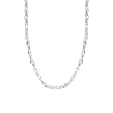 Collier Zoé en acier argenté – vue rapprochée