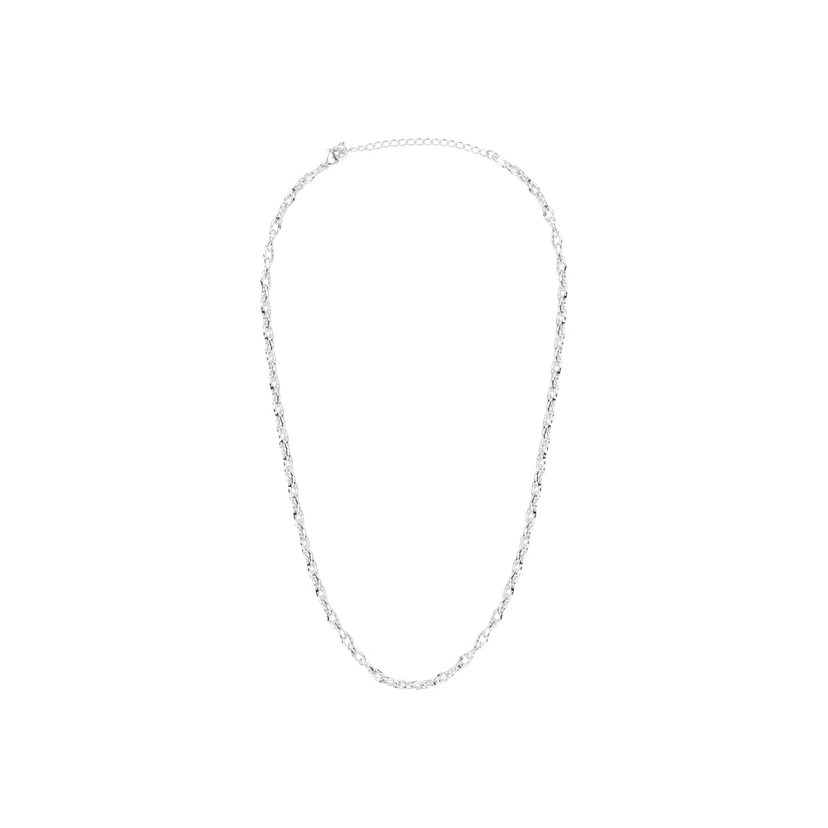 Collier Zoé en acier argenté – vue d'ensemble