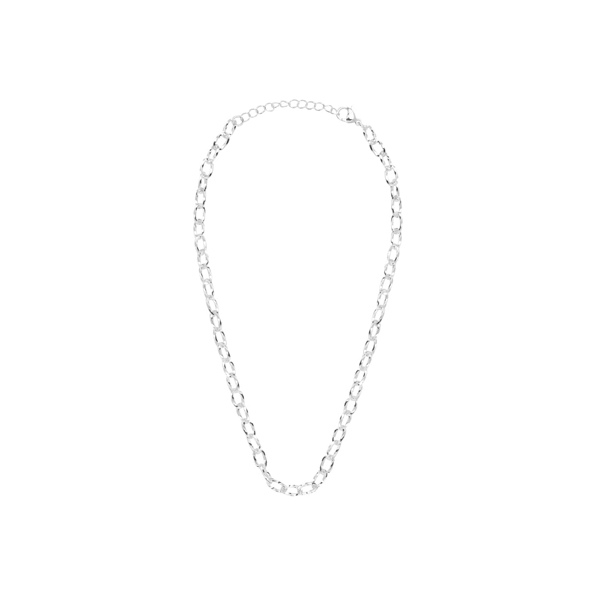 Collier Ananya en acier argenté – vue d'ensemble