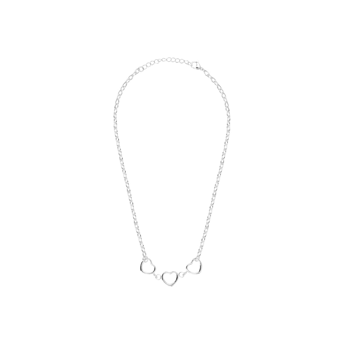 Collier Chiara en acier argenté – vue d'ensemble