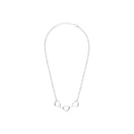 Collier Chiara en acier argenté – vue d'ensemble