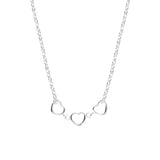 Collier Chiara en acier argenté – vue rapprochée