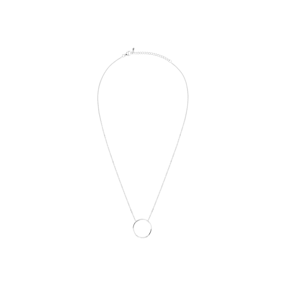Collier Veda en acier argenté – vue d'ensemble