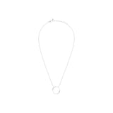 Collier Veda en acier argenté – vue d'ensemble