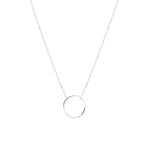 Collier Veda en acier argenté – vue rapprochée