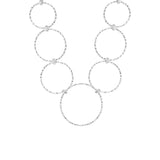 Collier Xia en acier argenté – vue rapprochée