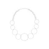 Collier Xia en acier argenté – vue d'ensemble