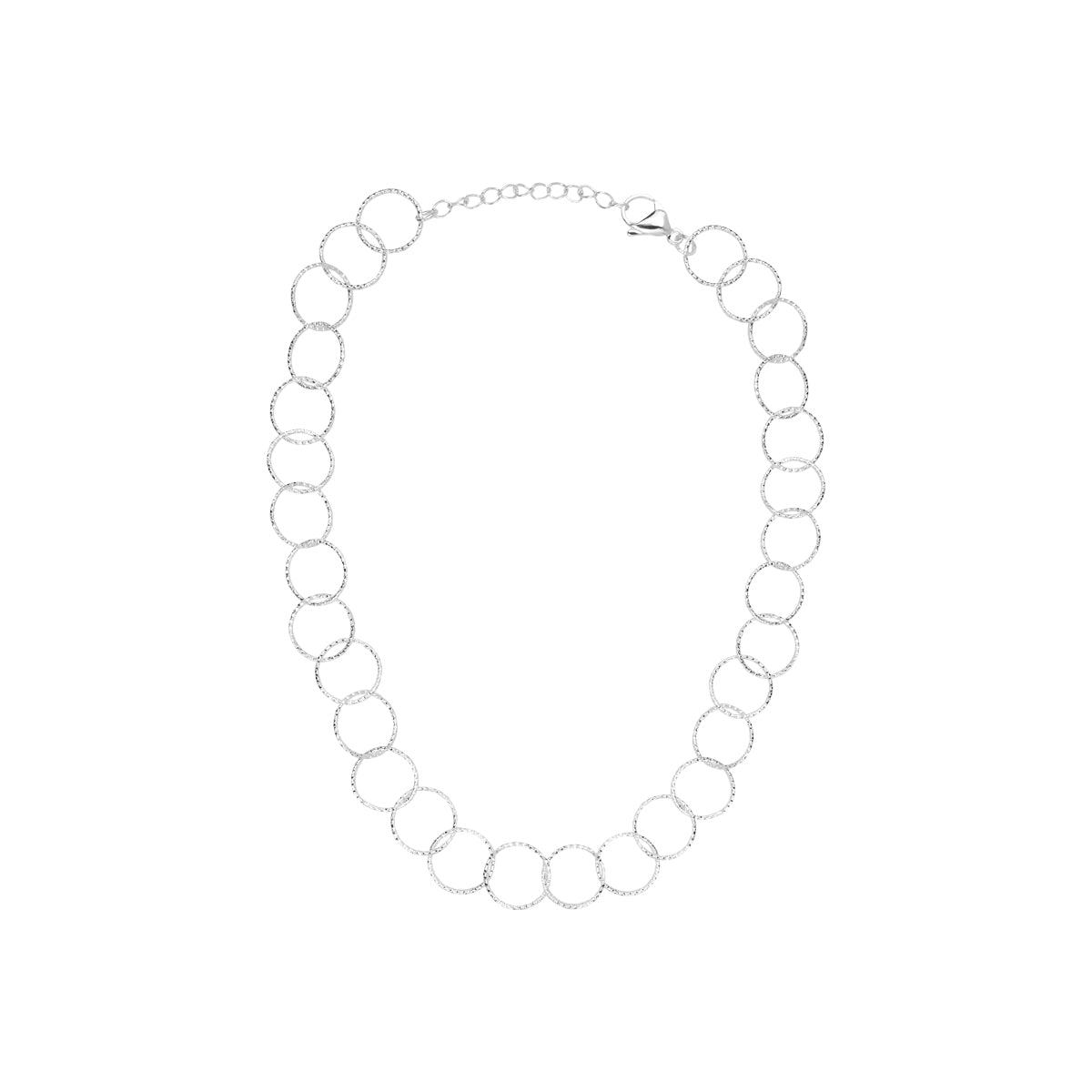 Collier Yael en acier argenté – vue d'ensemble