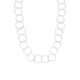 Collier Yael en acier argenté – vue rapprochée