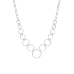 Collier Zia en acier argenté – vue rapprochée