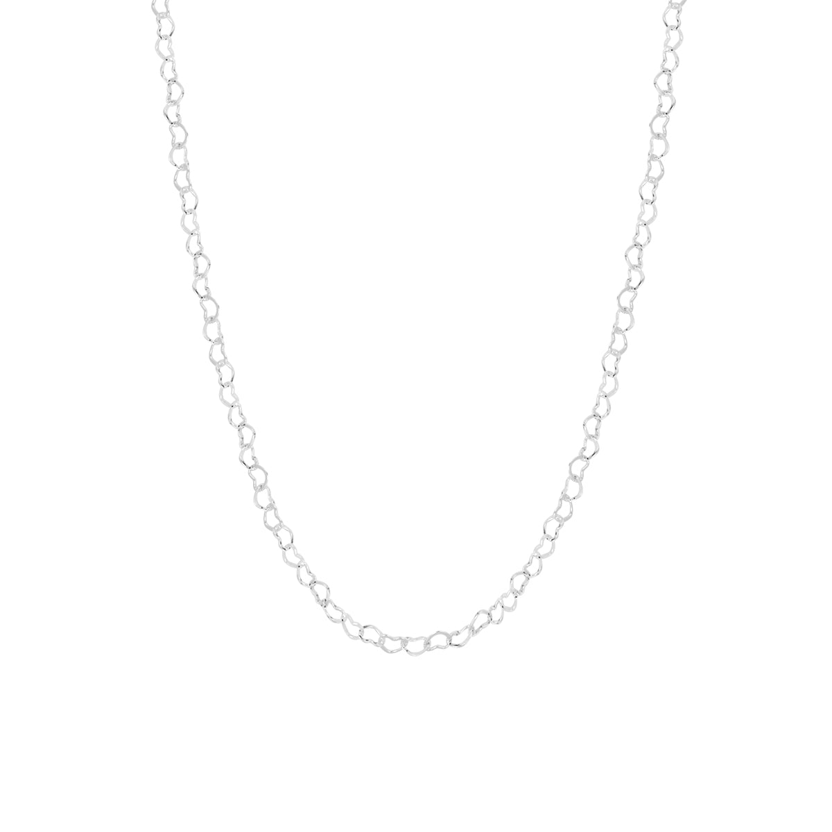Collier Elif en acier argenté – vue rapprochée