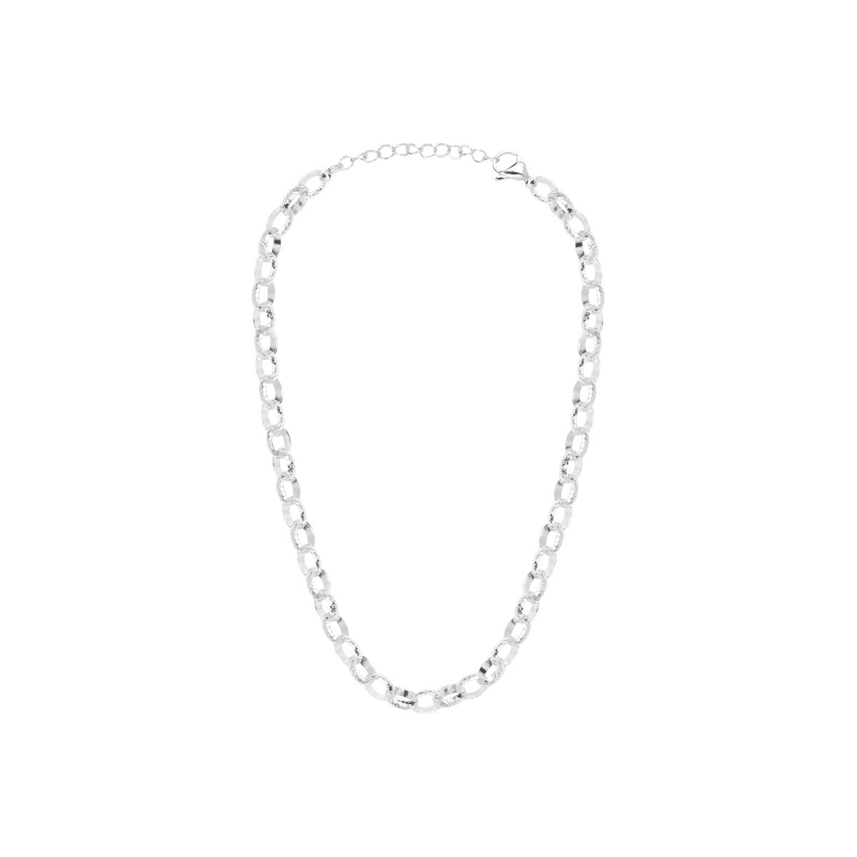 Collier Sumiko en acier argenté – vue d'ensemble