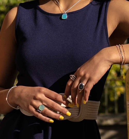 Bague La Pompadour Calcédoine