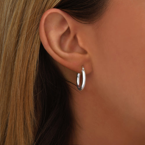 3mm U hoop earrings