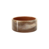 Bracelet jonc acétate marron
