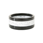 Bracelet jonc acétate noir blanc