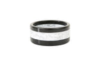 Black white acetate bangle bracelet