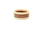 Bracelet jonc acétate beige marron noir
