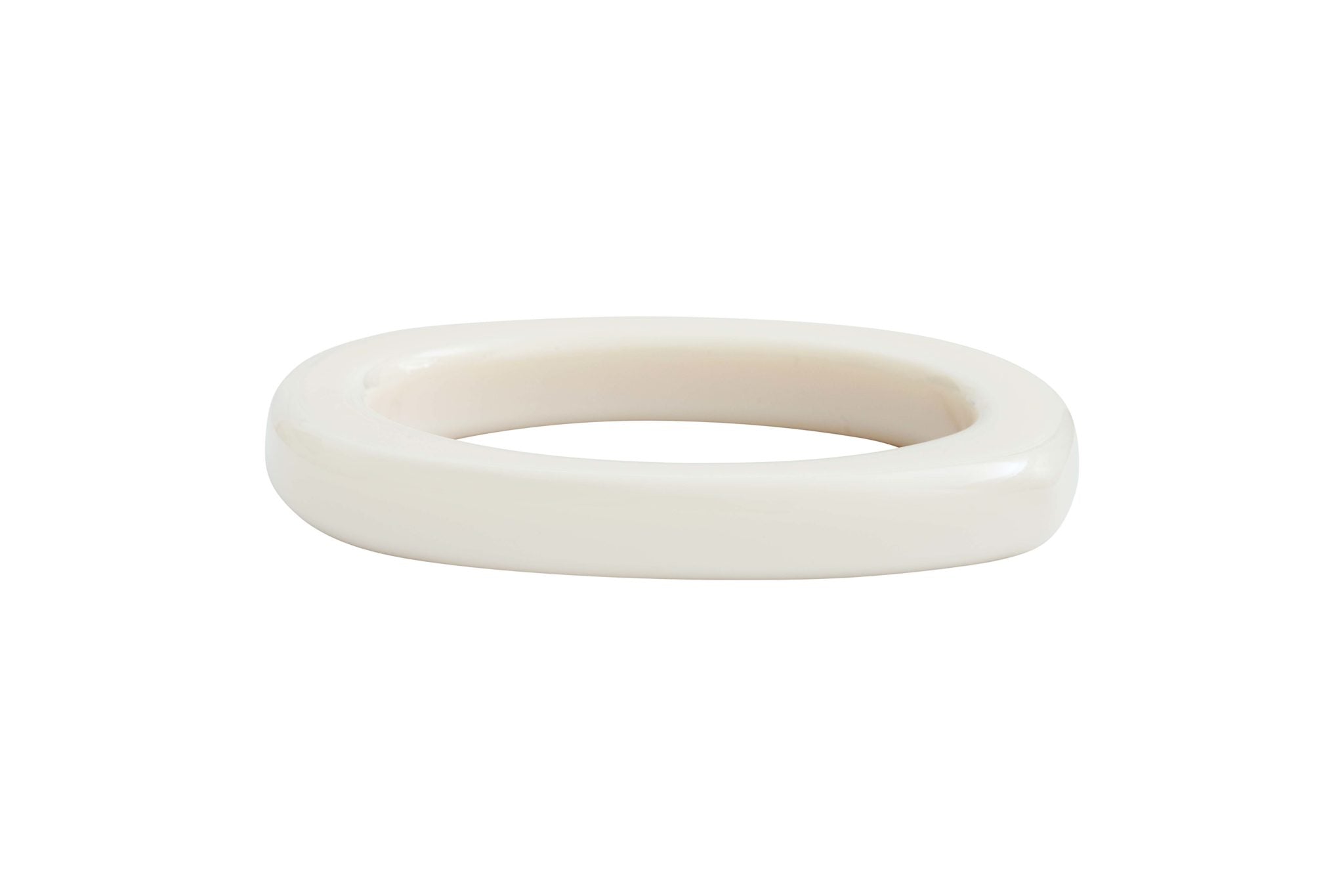 Bracelet jonc acétate crème