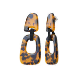 Boucles d'oreilles acetate gomme acier