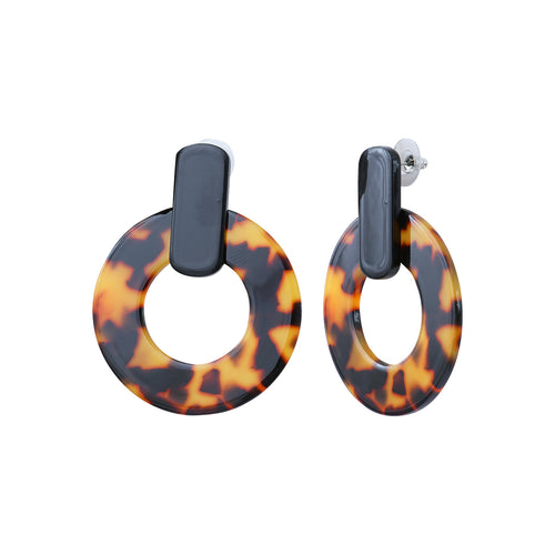 Steel acetate earrings