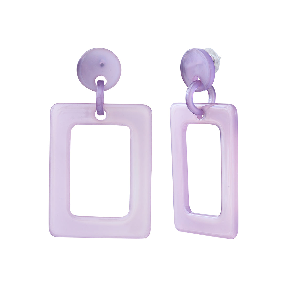 Boucles d'oreilles acétate acier