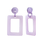 Steel acetate earrings