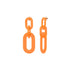 Boucles d'oreilles acrylique acier