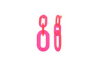 Acrylic steel earrings