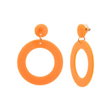 Boucles d'Oreilles acrylique acier