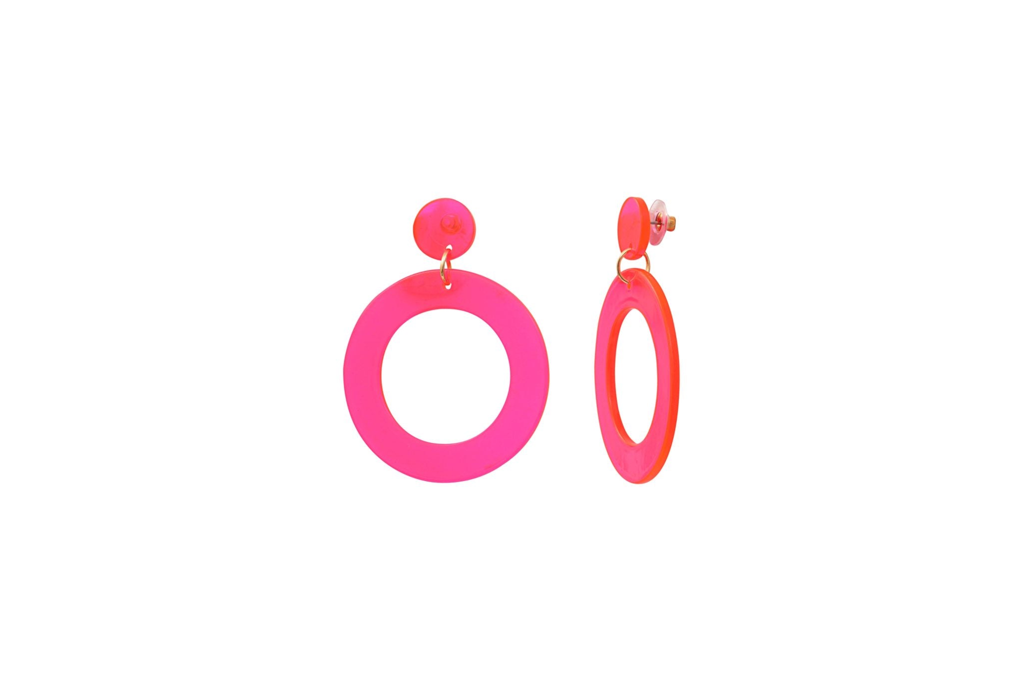Boucles d'Oreilles acrylique acier
